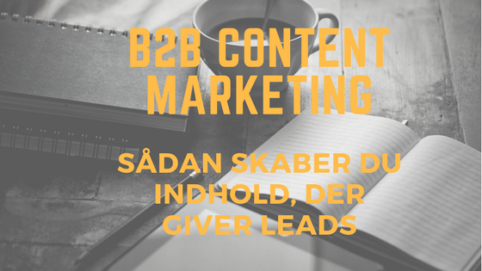 b2b content marketing, der skaber leads