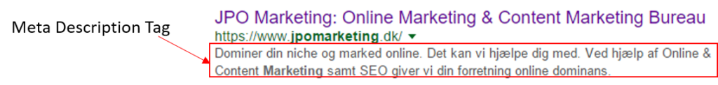 meta beskrivelse