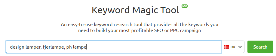 semrush keyword analytics